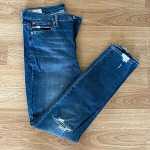 Gap True Skinny High Rise Distressed Jean-14 Tall